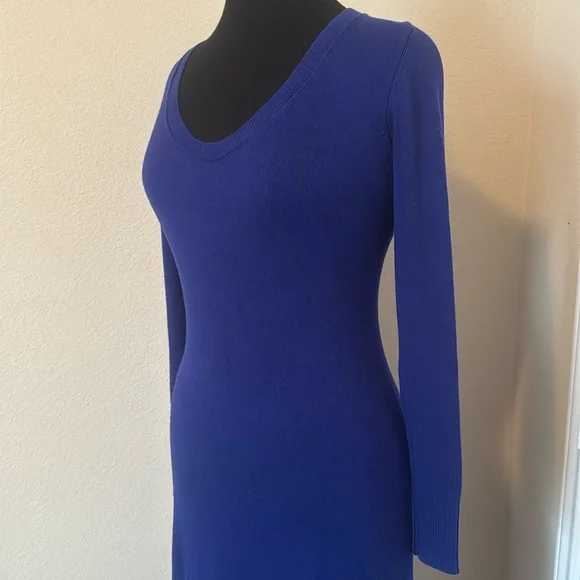|•VICTORIA’S SECRET•| Maxi Sweater Dress Royal Blue Small - Picture 3 of 9